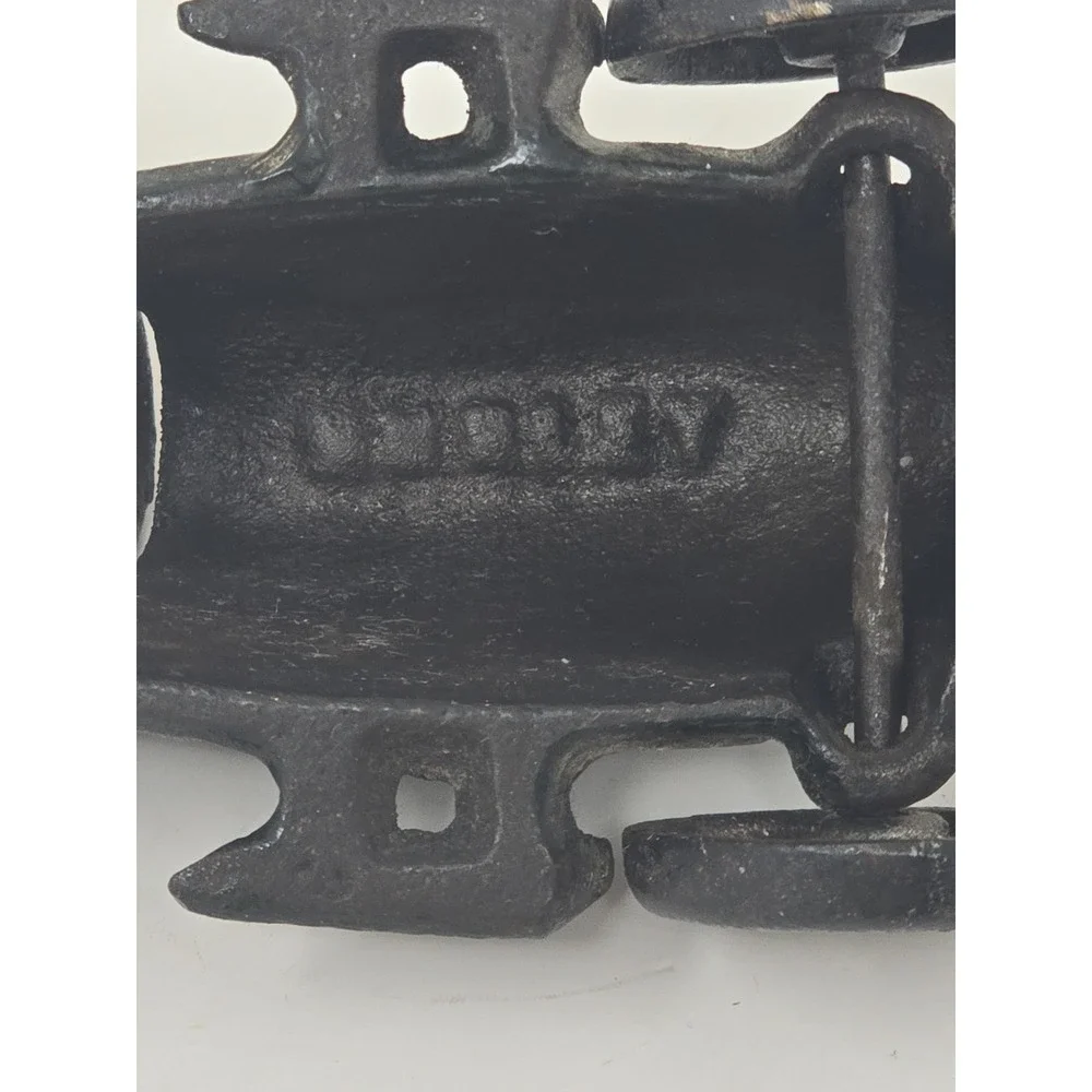 Vtg Hubley Cast Iron Toy Arcade Boat Tail Race Car & Driver Hubley Embossed U104